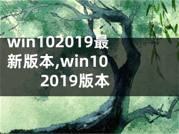 win102019最新版本,win10 2019版本