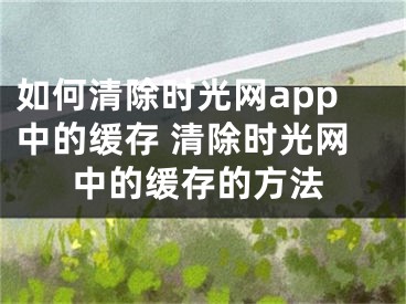 如何清除时光网app中的缓存 清除时光网中的缓存的方法