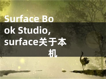 Surface Book Studio,surface关于本机