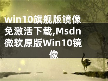 win10旗舰版镜像免激活下载,Msdn微软原版Win10镜像