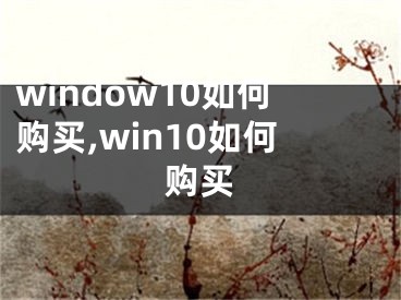 window10如何购买,win10如何购买