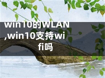 win10的WLAN,win10支持wifi吗