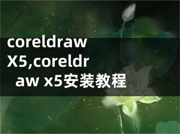 coreldraw X5,coreldraw x5安装教程