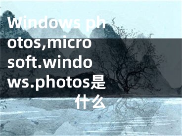 Windows photos,microsoft.windows.photos是什么