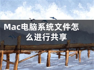 Mac电脑系统文件怎么进行共享