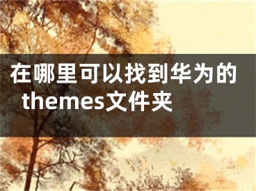 在哪里可以找到华为的themes文件夹