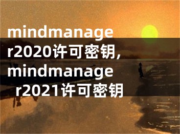 mindmanager2020许可密钥,mindmanager2021许可密钥