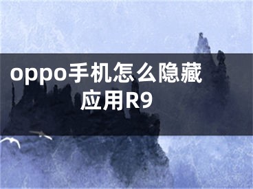 oppo手机怎么隐藏应用R9