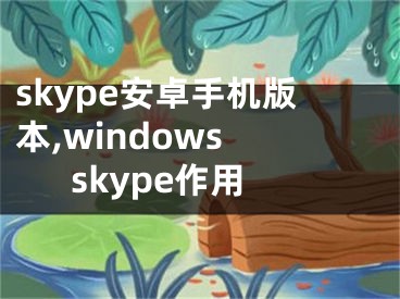 skype安卓手机版本,windows skype作用
