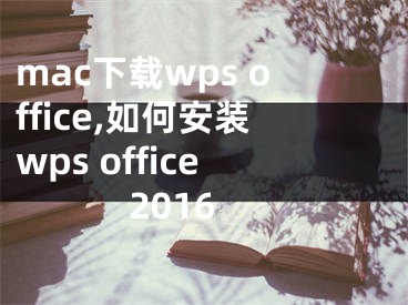 mac下载wps office,如何安装wps office2016