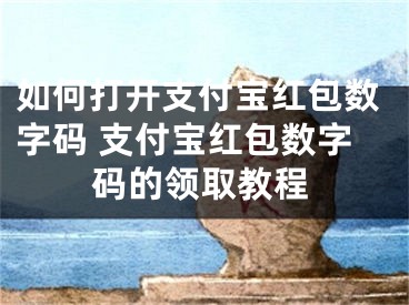 如何打开支付宝红包数字码 支付宝红包数字码的领取教程