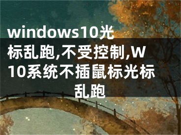 windows10光标乱跑,不受控制,W10系统不插鼠标光标乱跑