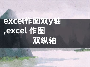 excel作图双y轴,excel 作图 双纵轴