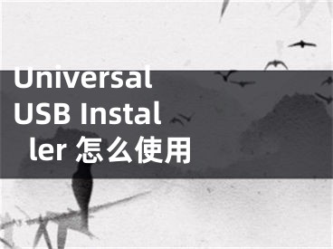 Universal USB Installer 怎么使用 