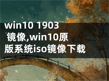 win10 1903 镜像,win10原版系统iso镜像下载