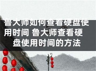 鲁大师如何查看硬盘使用时间 鲁大师查看硬盘使用时间的方法