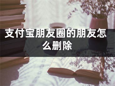 支付宝朋友圈的朋友怎么删除