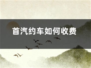 首汽约车如何收费