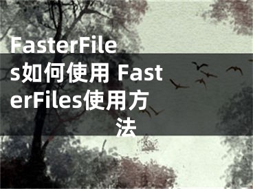FasterFiles如何使用 FasterFiles使用方法