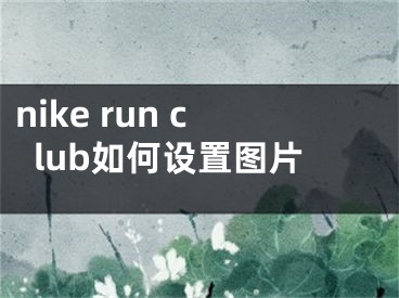 nike run club如何设置图片