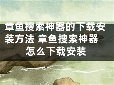 章鱼搜索神器的下载安装方法 章鱼搜索神器怎么下载安装