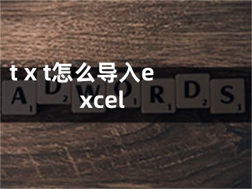 t x t怎么导入excel