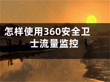 怎样使用360安全卫士流量监控