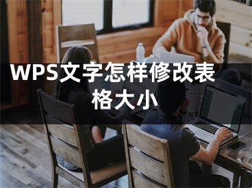 WPS文字怎样修改表格大小