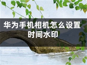 华为手机相机怎么设置时间水印