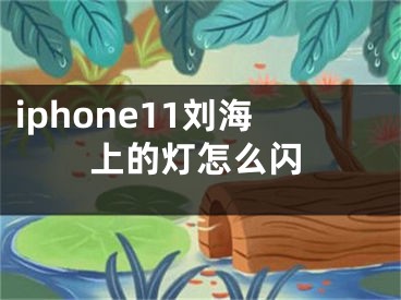 iphone11刘海上的灯怎么闪