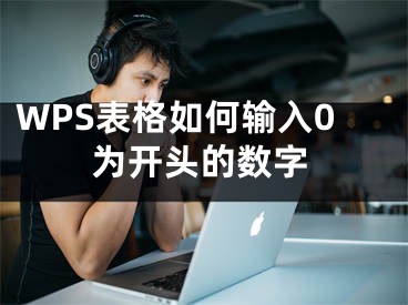 WPS表格如何输入0为开头的数字