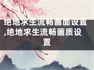 绝地求生流畅画面设置,绝地求生流畅画质设置