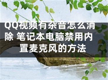 QQ视频有杂音怎么消除 笔记本电脑禁用内置麦克风的方法