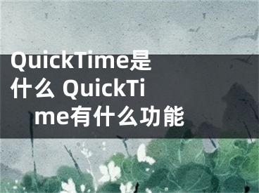 QuickTime是什么 QuickTime有什么功能 