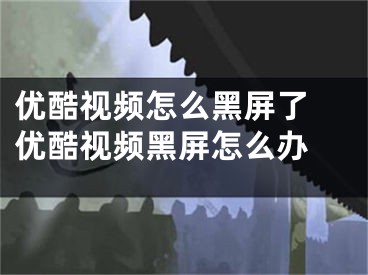 优酷视频怎么黑屏了 优酷视频黑屏怎么办 