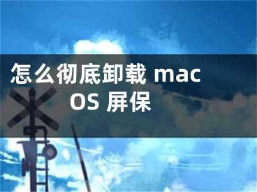 怎么彻底卸载 macOS 屏保