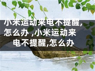 小米运动来电不提醒,怎么办 ,小米运动来电不提醒,怎么办