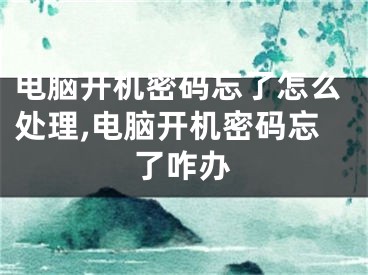 电脑开机密码忘了怎么处理,电脑开机密码忘了咋办