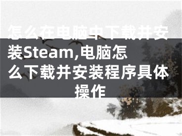 怎么在电脑中下载并安装Steam,电脑怎么下载并安装程序具体操作