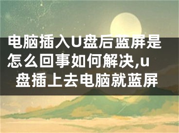 电脑插入U盘后蓝屏是怎么回事如何解决,u盘插上去电脑就蓝屏
