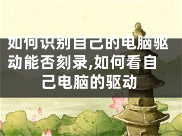 如何识别自己的电脑驱动能否刻录,如何看自己电脑的驱动