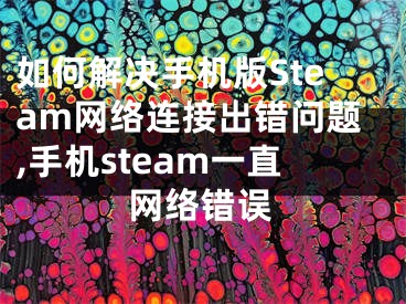 如何解决手机版Steam网络连接出错问题,手机steam一直网络错误
