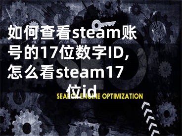 如何查看steam账号的17位数字ID,怎么看steam17位id