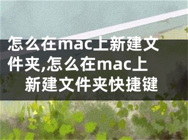 怎么在mac上新建文件夹,怎么在mac上新建文件夹快捷键