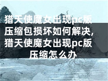 猎天使魔女出现pc版压缩包损坏如何解决,猎天使魔女出现pc版压缩怎么办