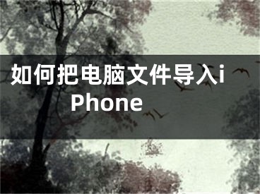 如何把电脑文件导入iPhone