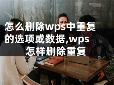 怎么删除wps中重复的选项或数据,wps怎样删除重复