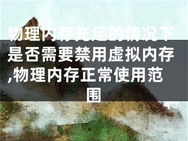 物理内存充足的情况下是否需要禁用虚拟内存,物理内存正常使用范围
