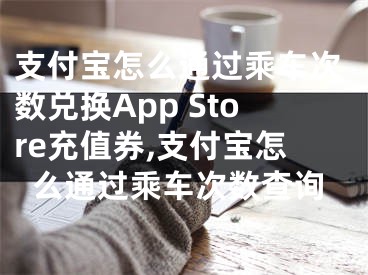支付宝怎么通过乘车次数兑换App Store充值券,支付宝怎么通过乘车次数查询