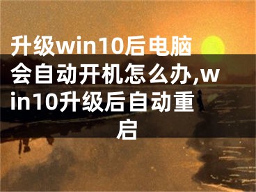 升级win10后电脑会自动开机怎么办,win10升级后自动重启